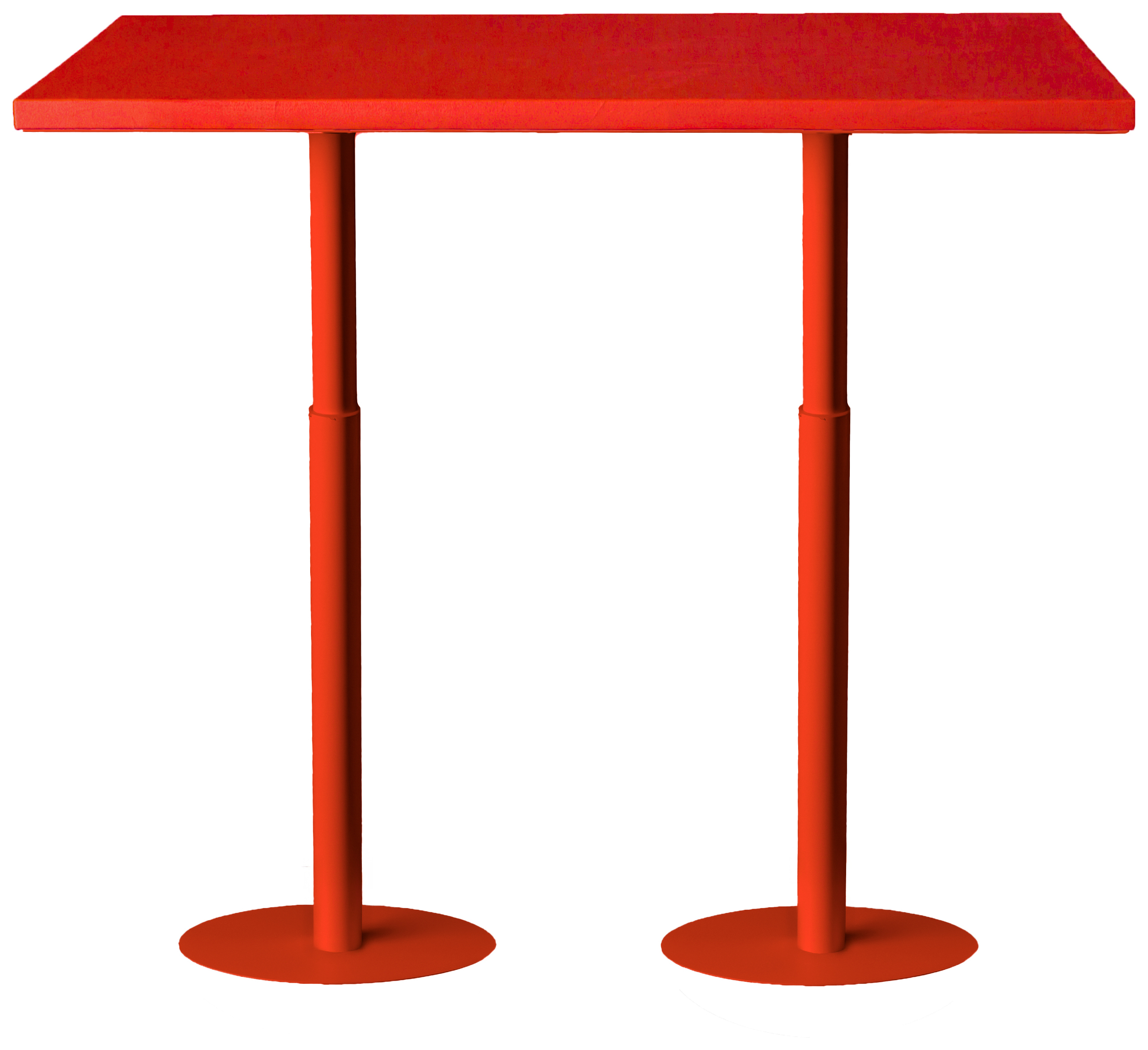 Стол коктейльный Твист Прямоугольный М, Красный бархат + Малиново-красный (телескопическая нога)