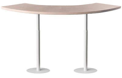 Стол коктейльный Твист Змейка М, Рафаэлло + Кремовый бисквит (телескопические ноги)