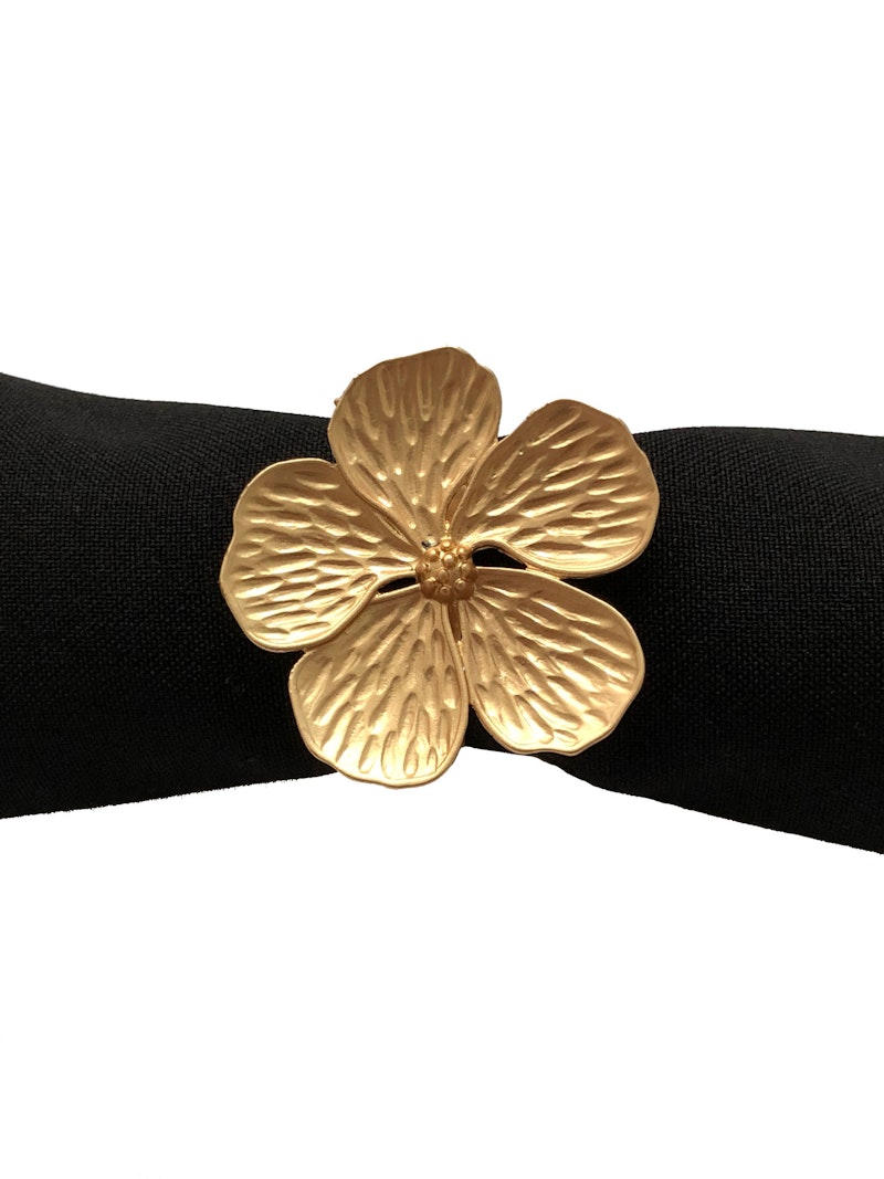 Кольцо для салфетки Золотой цветок