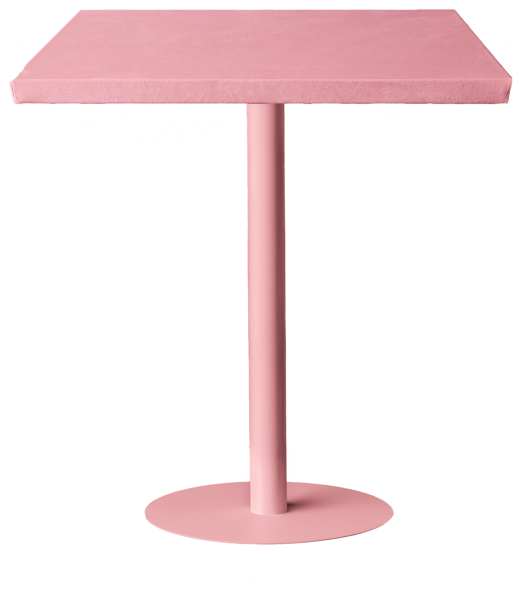 Стол коктейльный Твист Прямоугольный С, Розовая помада + Куколка (телескопические ноги)