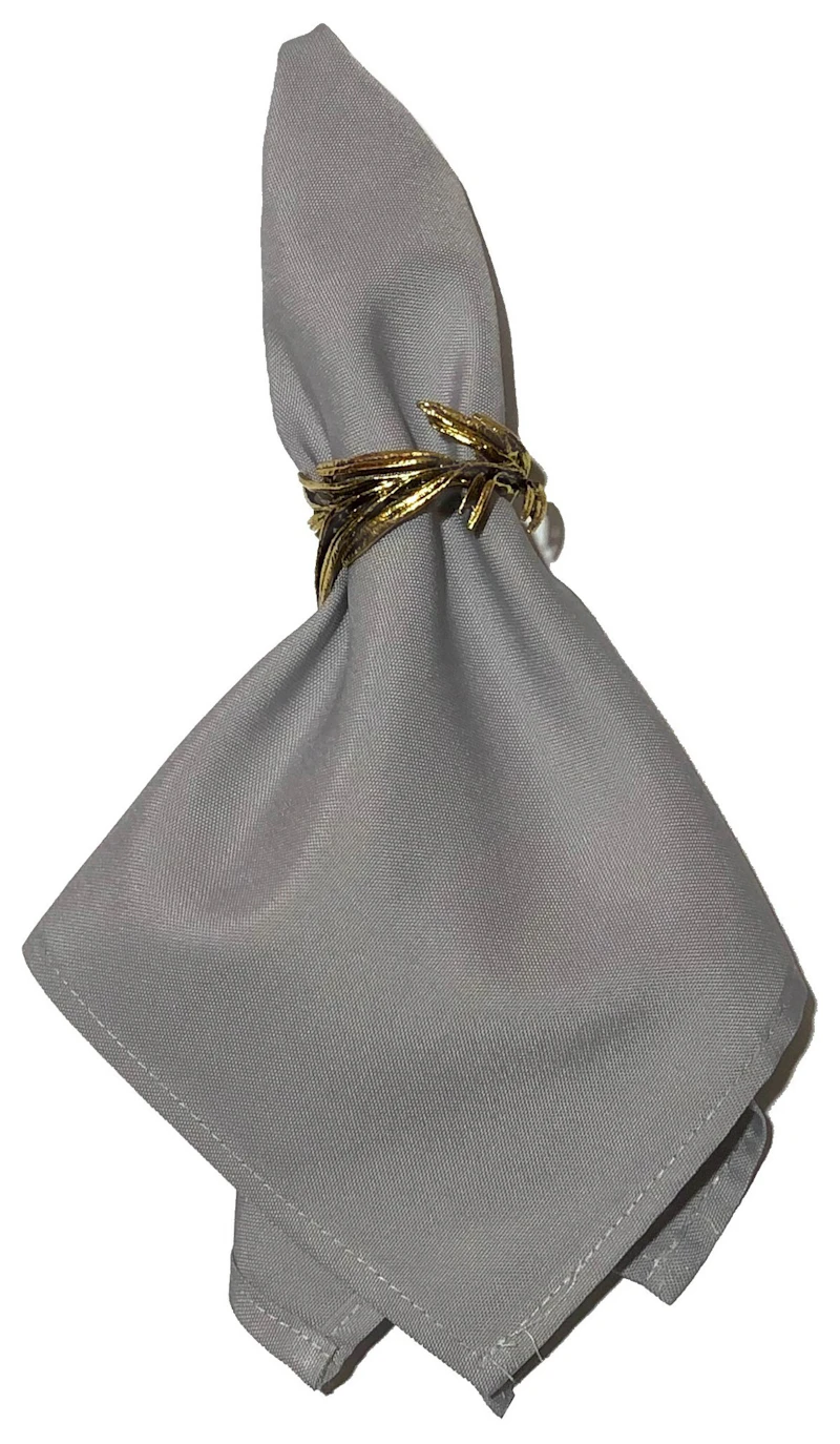 Салфетка серо-голубая, полиэстер