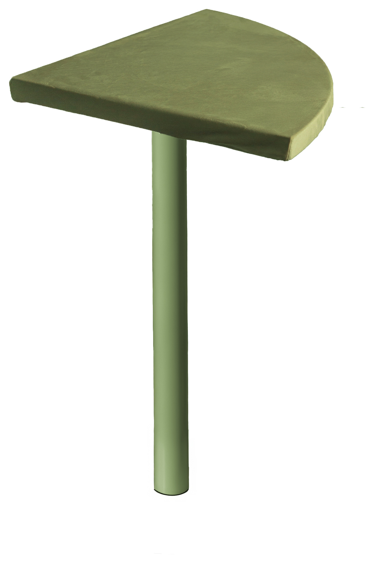 Стол коктейльный Твист Лепесток Фисташковое пралине + мачта (телескопическая нога)