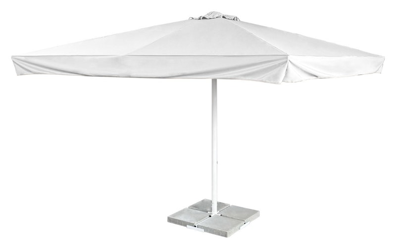 Зонт с центральной опорой 4х4, белый