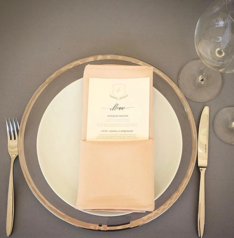 Сервировочная тарелка Париж Серебро