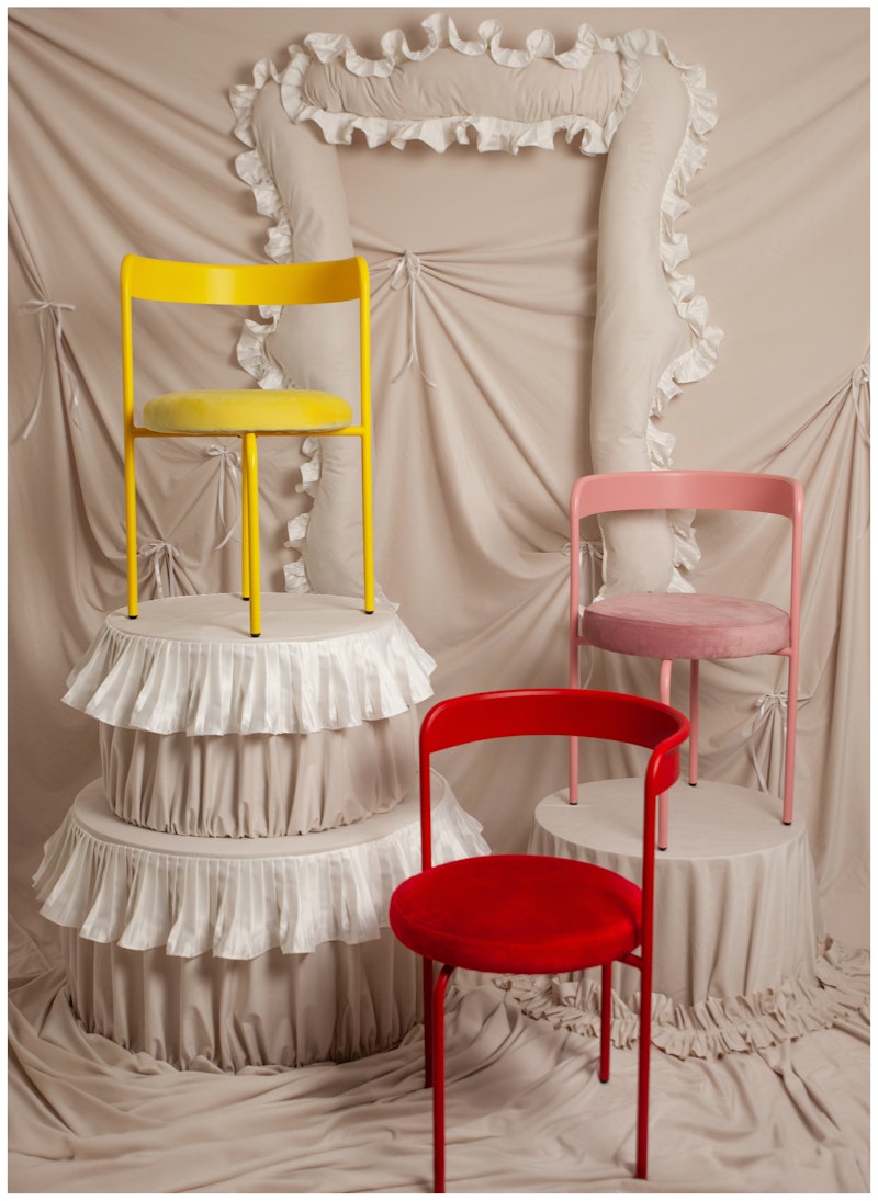 Стул Колори, Лимонный капкейк + Желтая субмарина