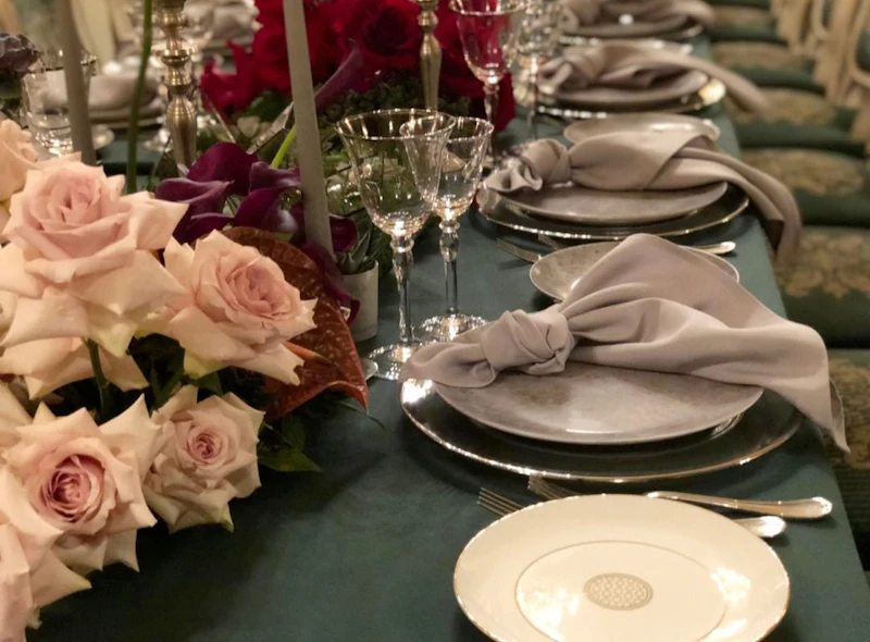 Сервировочная тарелка Париж Серебро