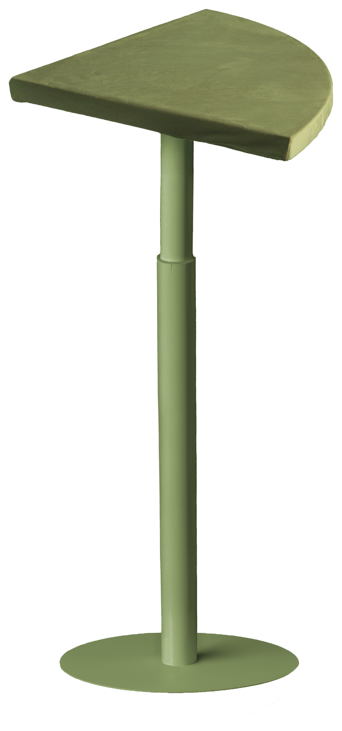 Стол коктейльный Твист Лепесток Фисташковое пралине + мачта (телескопическая нога)