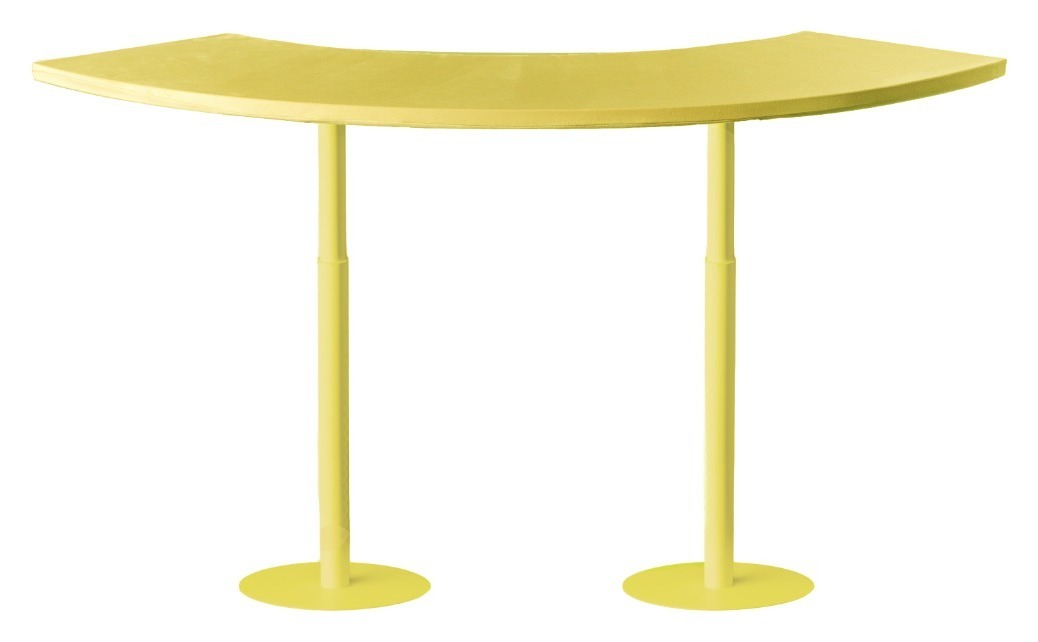 Стол коктейльный Твист Змейка М, Лимонный капкейк + Желтая субмарина (телескопическая нога)