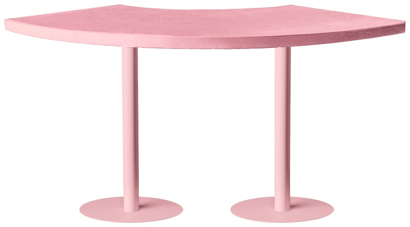 Стол коктейльный Твист Змейка С, Розовая помада + Куколка (телескопические ноги)