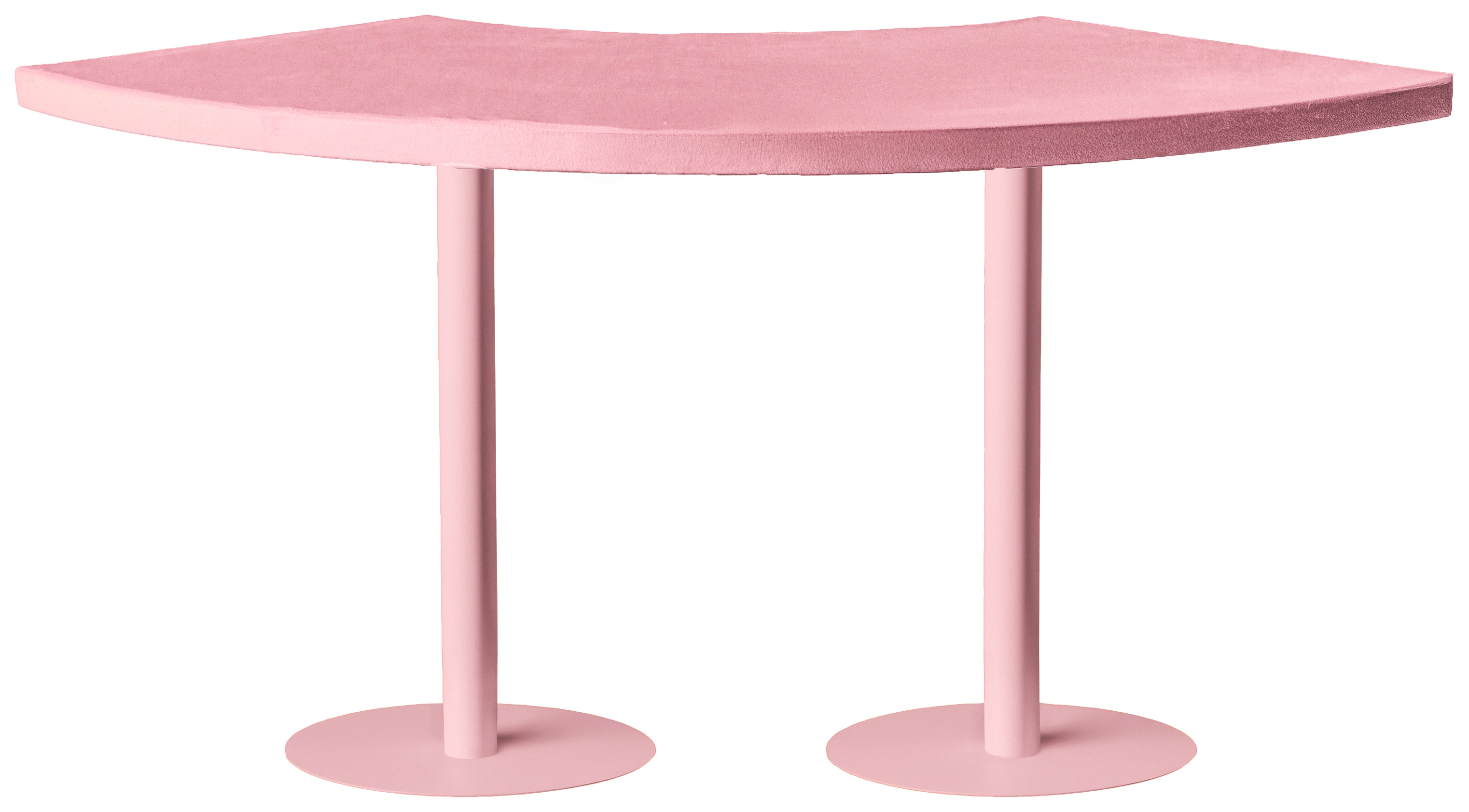 Стол коктейльный Твист Змейка С, Розовая помада + Куколка (телескопические ноги)