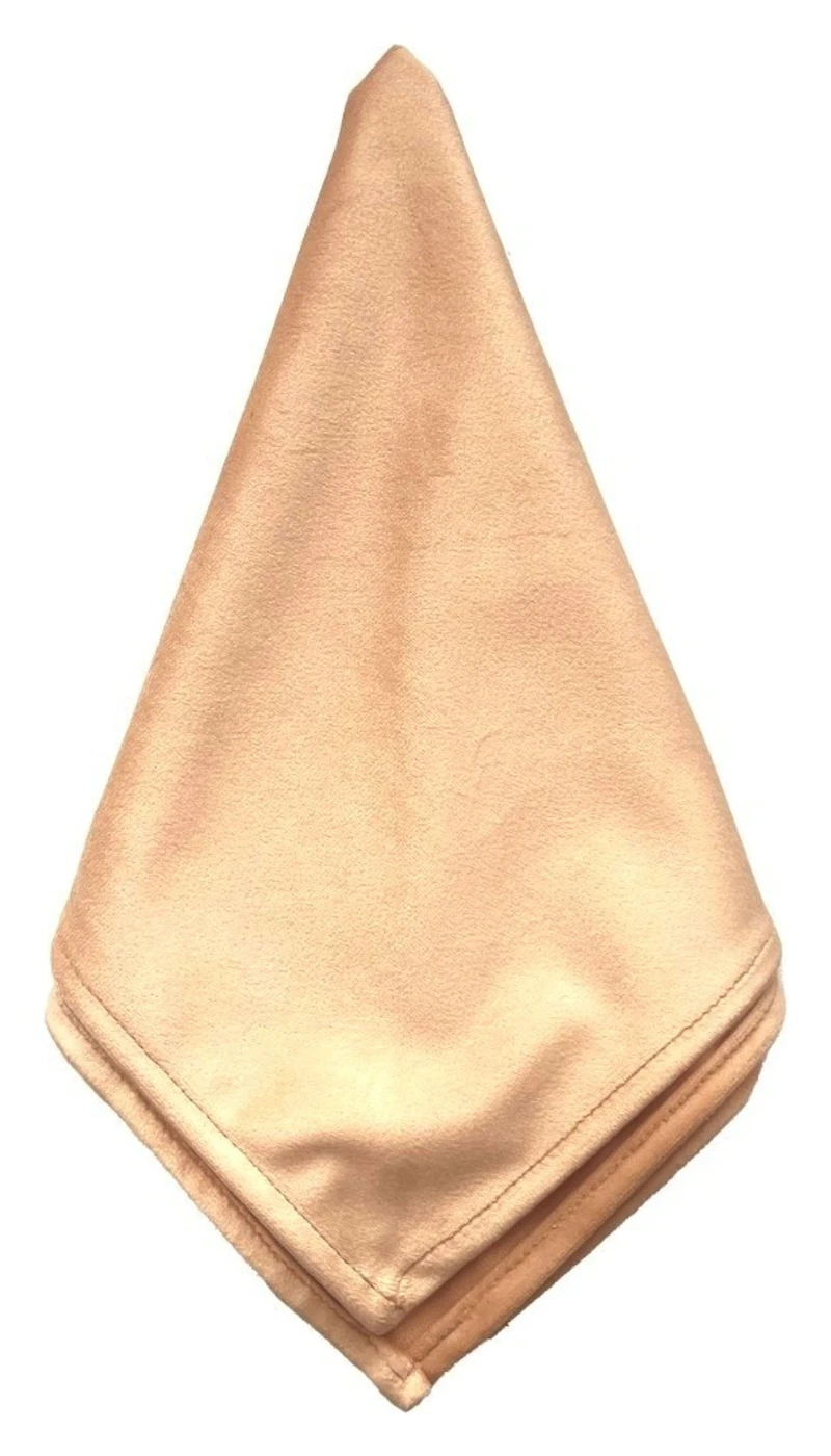 Салфетка велюр, персиковая