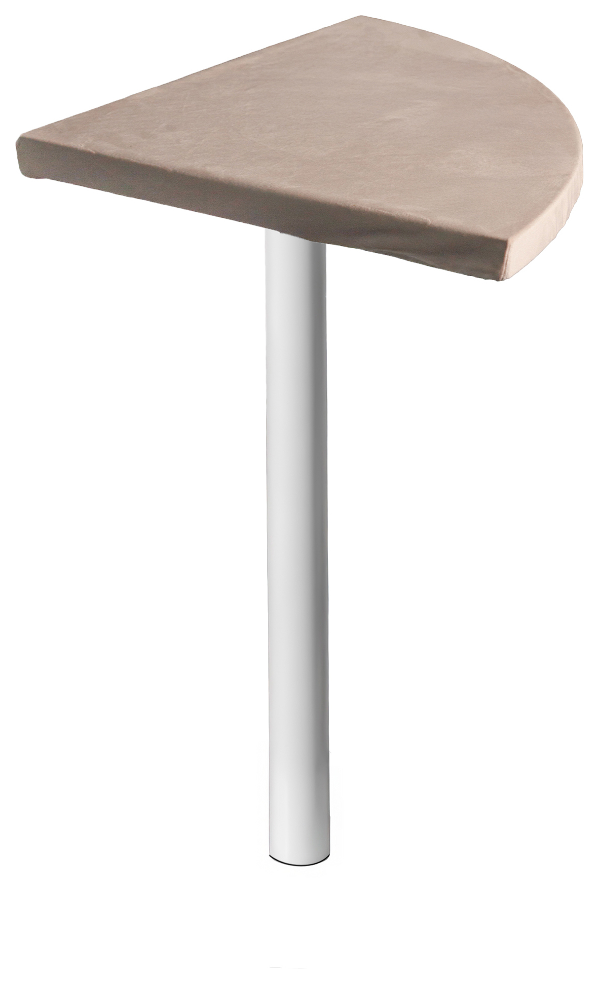 Стол коктейльный Твист Лепесток, Рафаэлло + Кремовый бисквит (телескопическая нога)