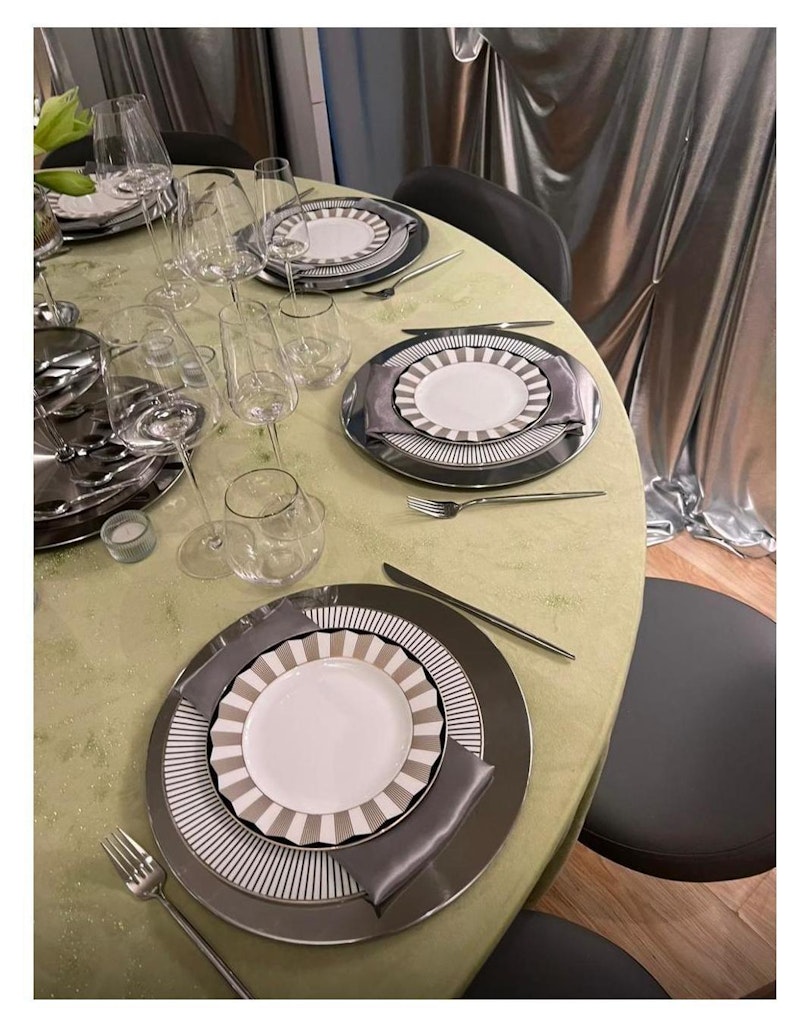 Сет порционных тарелок Геометрия