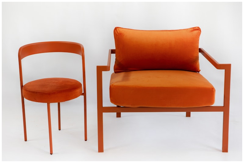 Стул Колори, Тыквенный тарт + Терракотовый