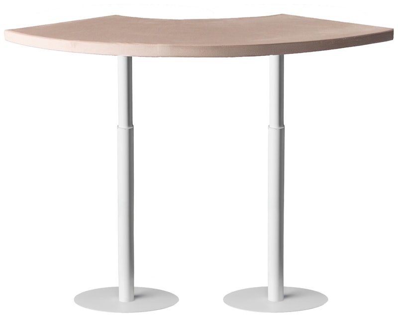 Стол коктейльный Твист Змейка С, Рафаэлло + Кремовый бисквит (телескопические ноги)