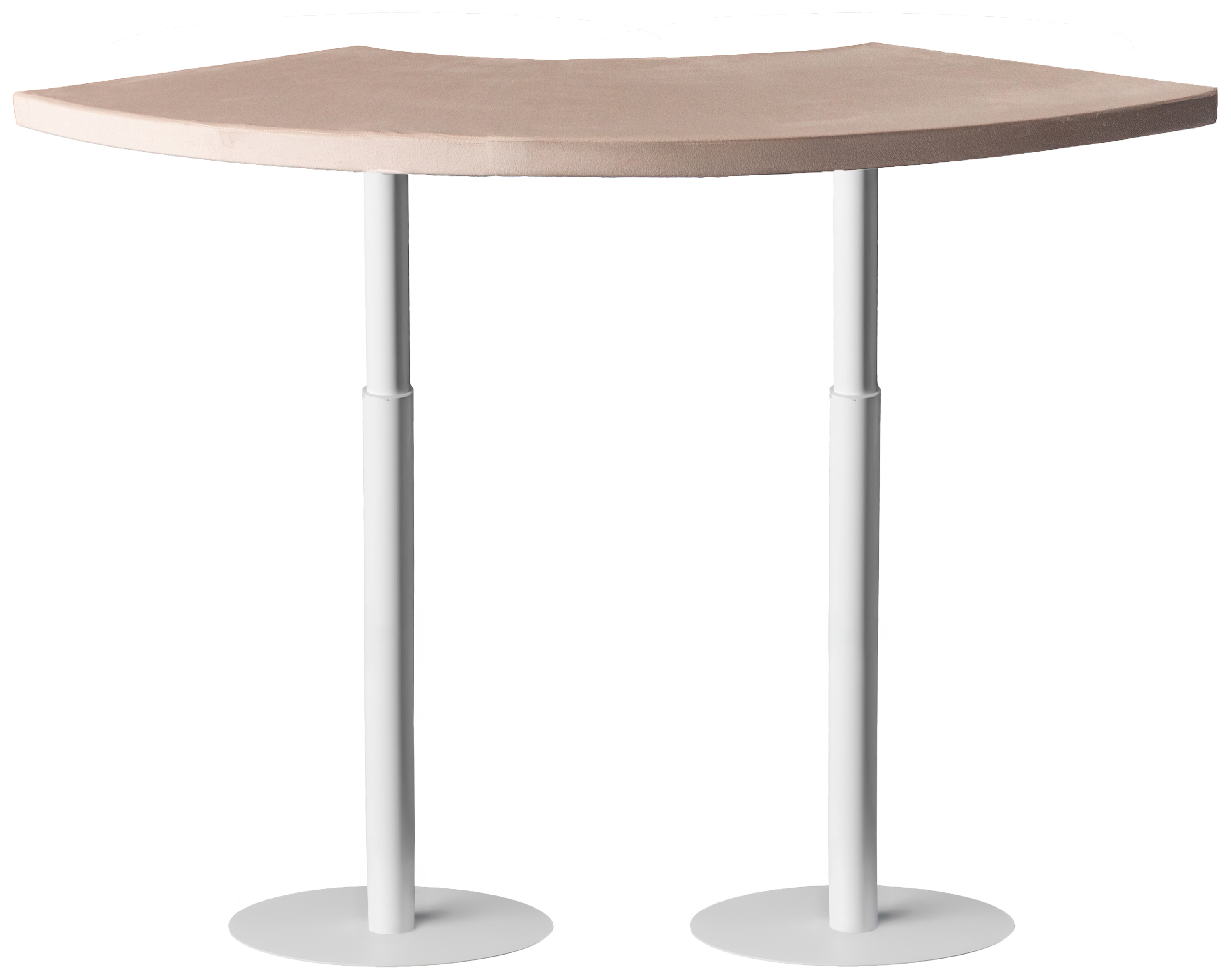 Стол коктейльный Твист Змейка С, Рафаэлло + Кремовый бисквит (телескопические ноги)