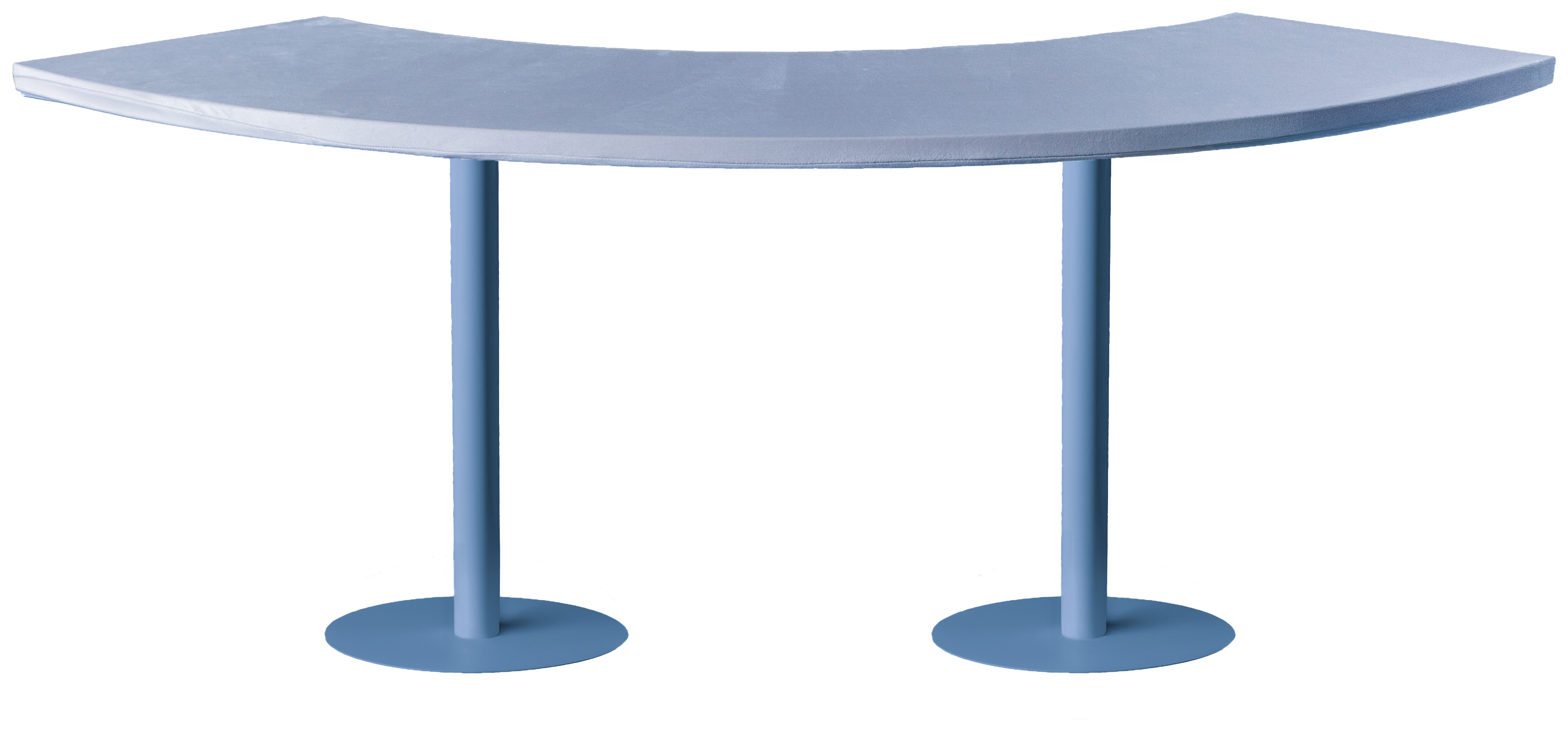 Стол коктейльный Твист Змейка М, Черничный йогурт + серо-голубой (телескопические ноги)