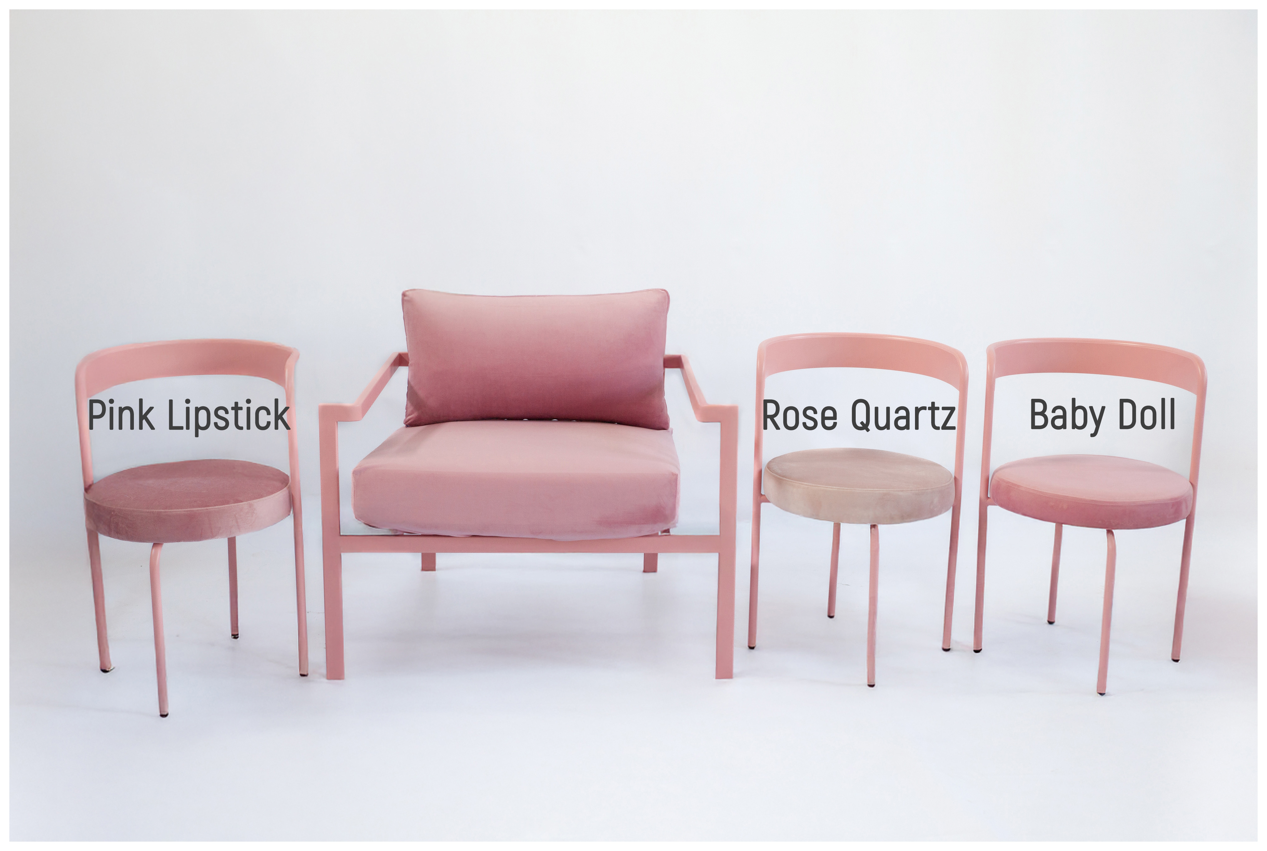 Диван Хагги М, Розовая помада + Куколка