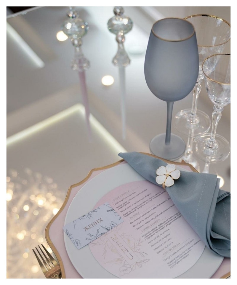 Кольцо для салфетки Белый цветок