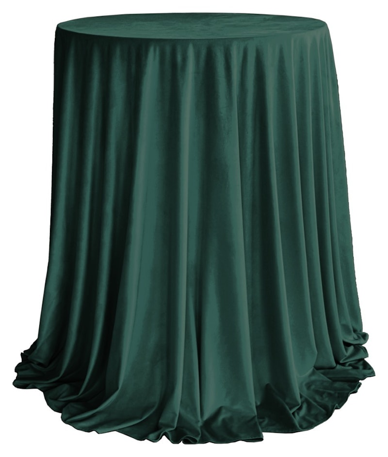Комплект Стол коктейльный Тавола + скатерть велюр изумрудная