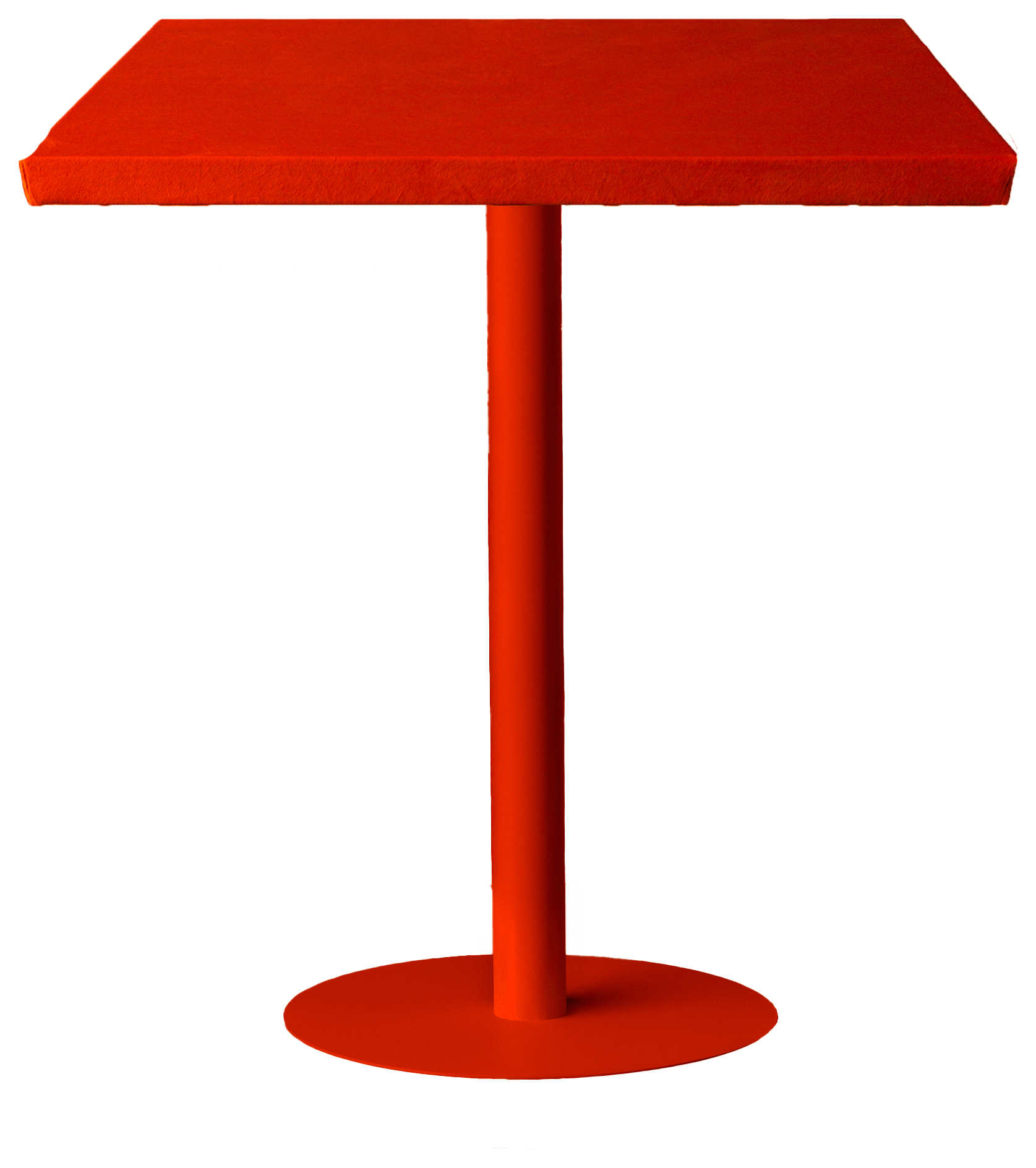 Стол коктейльный Твист Прямоугольный С, Красный бархат + Малиново-красный (телескопическая нога)