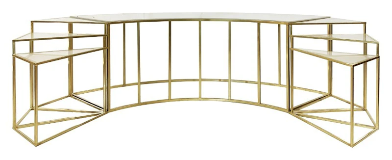 Стол-президиум Наутилус Серпент + Триплекс с матовым стеклом