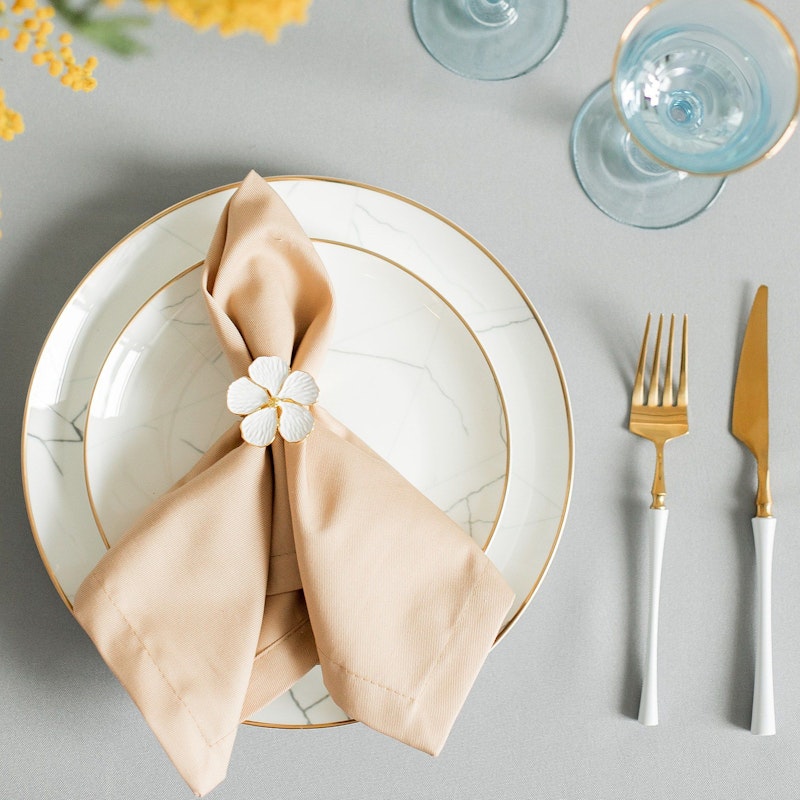 Кольцо для салфетки Белый цветок