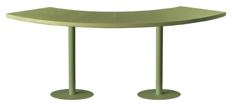 Стол коктейльный Твист Змейка М, Фисташковое пралине + матча (телескопические ноги)