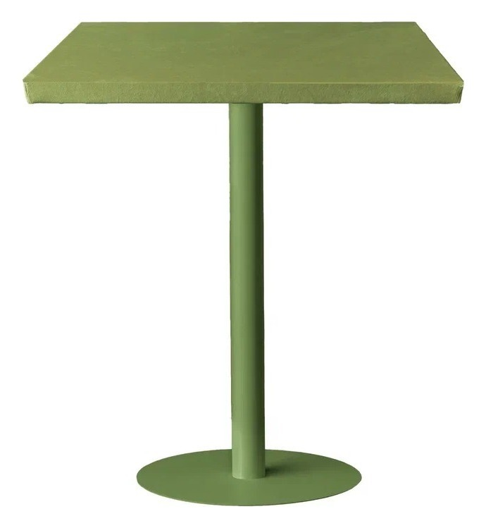 Стол коктейльный Твист Прямоугольный С, Фисташковое пралине + мачта (телескопические ноги)