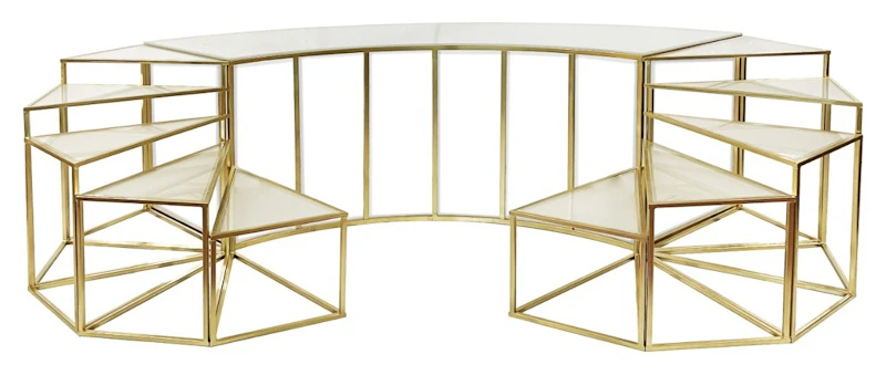 Стол-президиум Наутилус Серпент + Триплекс с матовым стеклом