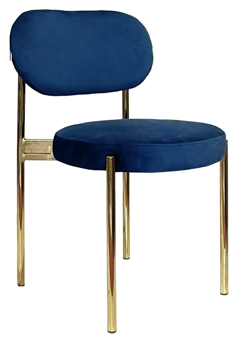 Стул Модерн Золото, Глубокий синий