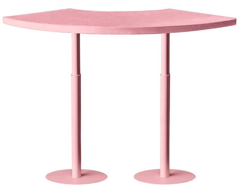 Стол коктейльный Твист Змейка С, Розовая помада + Куколка (телескопические ноги)