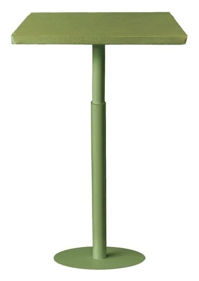 Стол коктейльный Твист Прямоугольный С, Фисташковое пралине + матча (телескопические ноги)