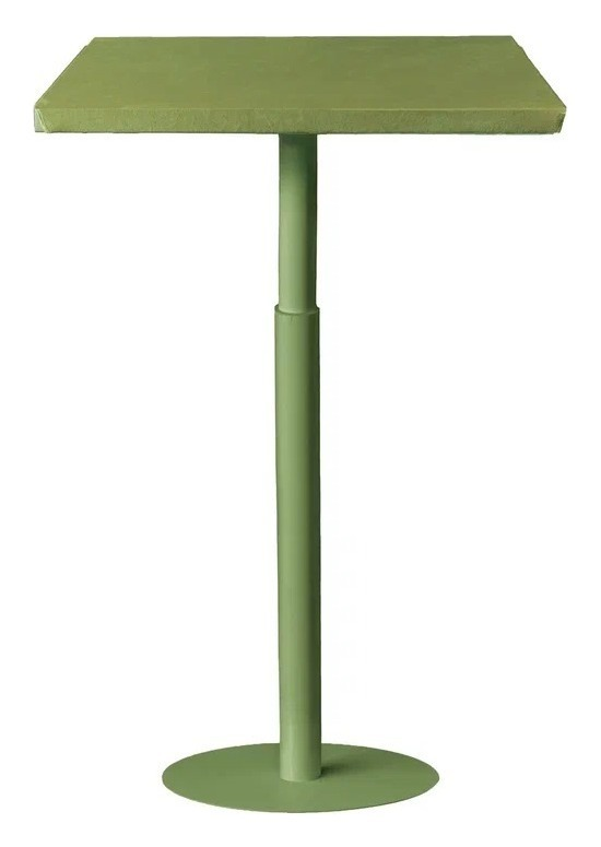 Стол коктейльный Твист Прямоугольный С, Фисташковое пралине + мачта (телескопические ноги)