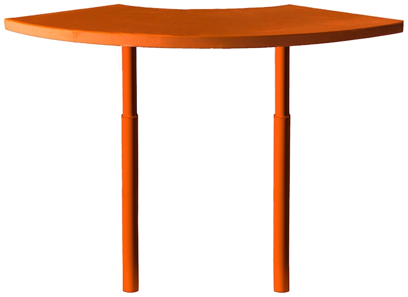 Стол коктейльный Твист Змейка С, Тыквенный тарт + Терракотовый (телескопические ноги)