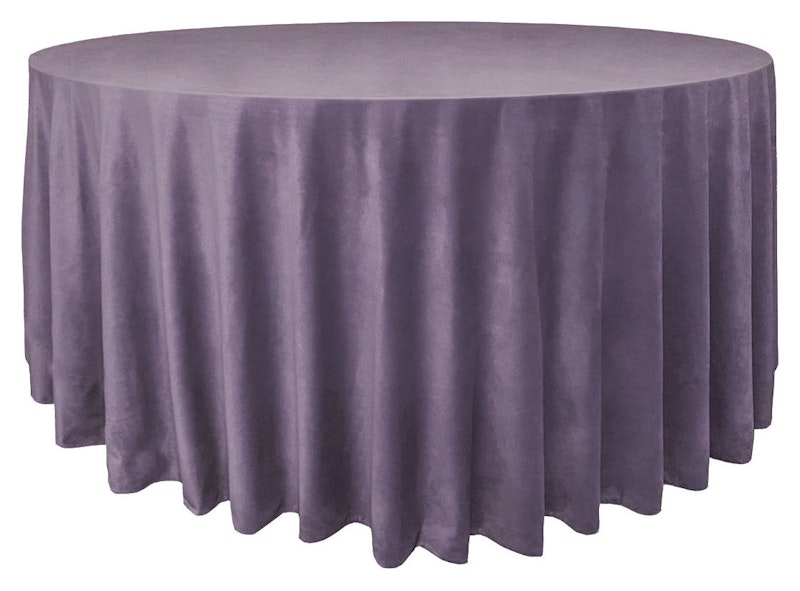 Скатерть велюр, круглая, Нежная орхидея