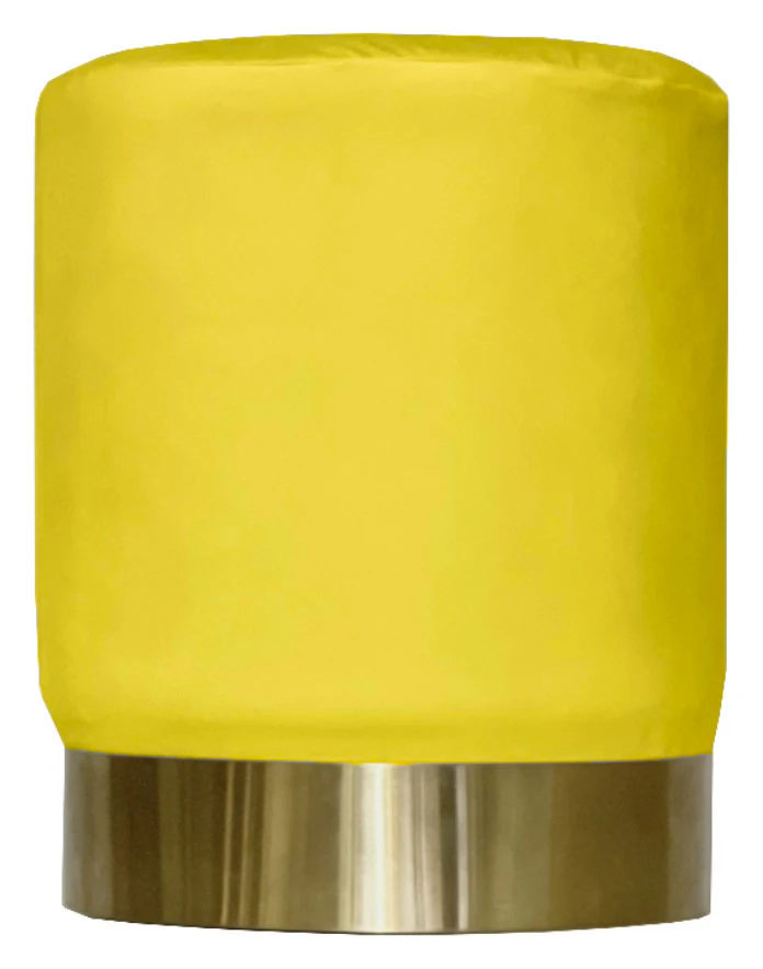 Пуф Цилиндр Золотой обод, Манго