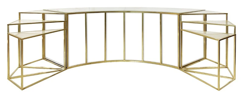 Стол-президиум Наутилус Серпент + Триплекс с матовым стеклом