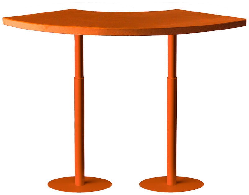 Стол коктейльный Твист Змейка С, Тыквенный тарт + Терракотовый (телескопические ноги)