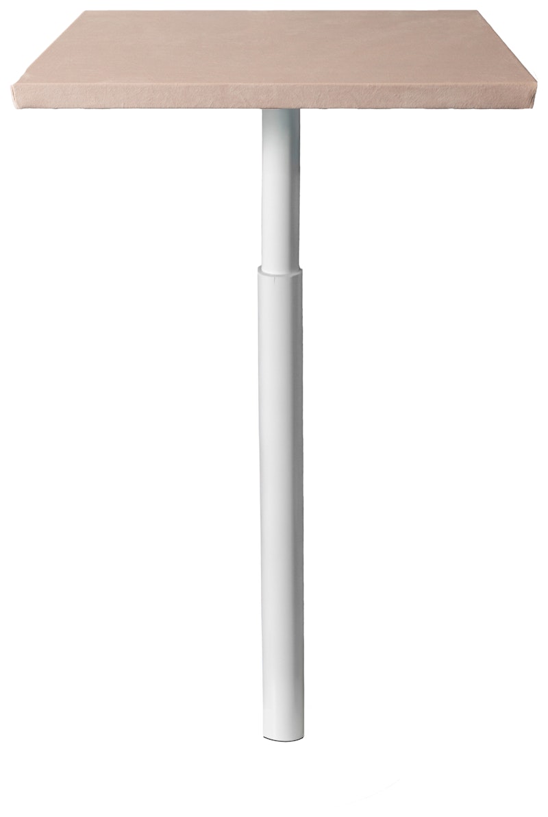 Стол коктейльный Твист Прямоугольный С, Рафаэлло + Кремовый бисквит (телескопические ноги)