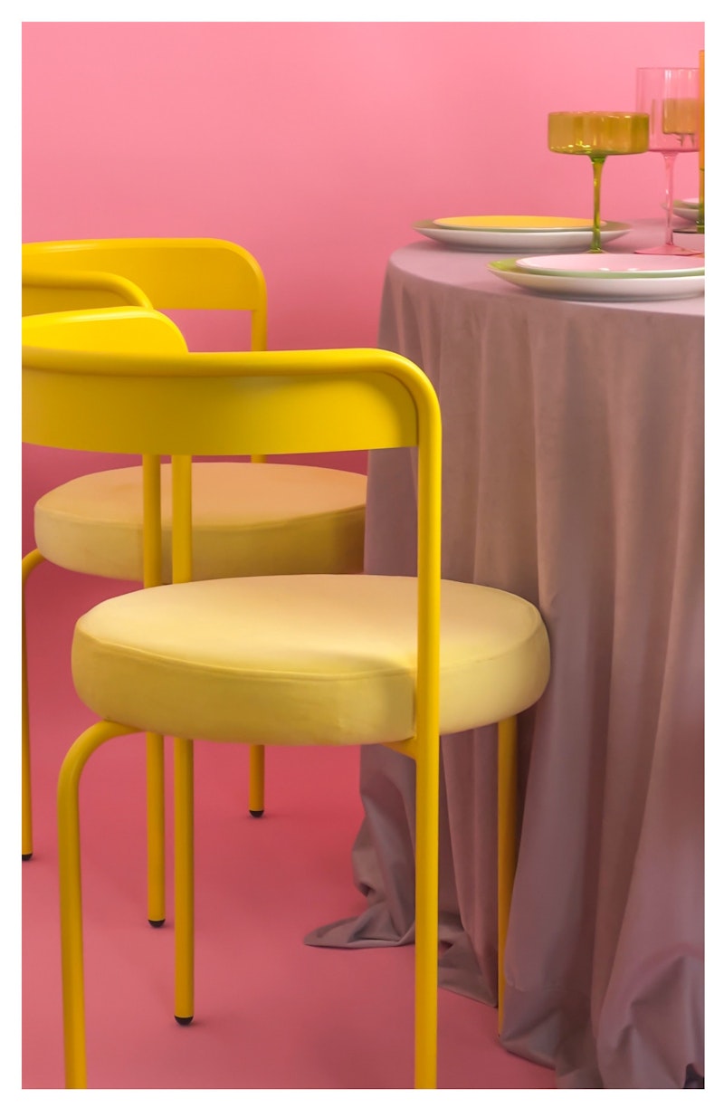 Стул Колори, Лимонный капкейк + Желтая субмарина