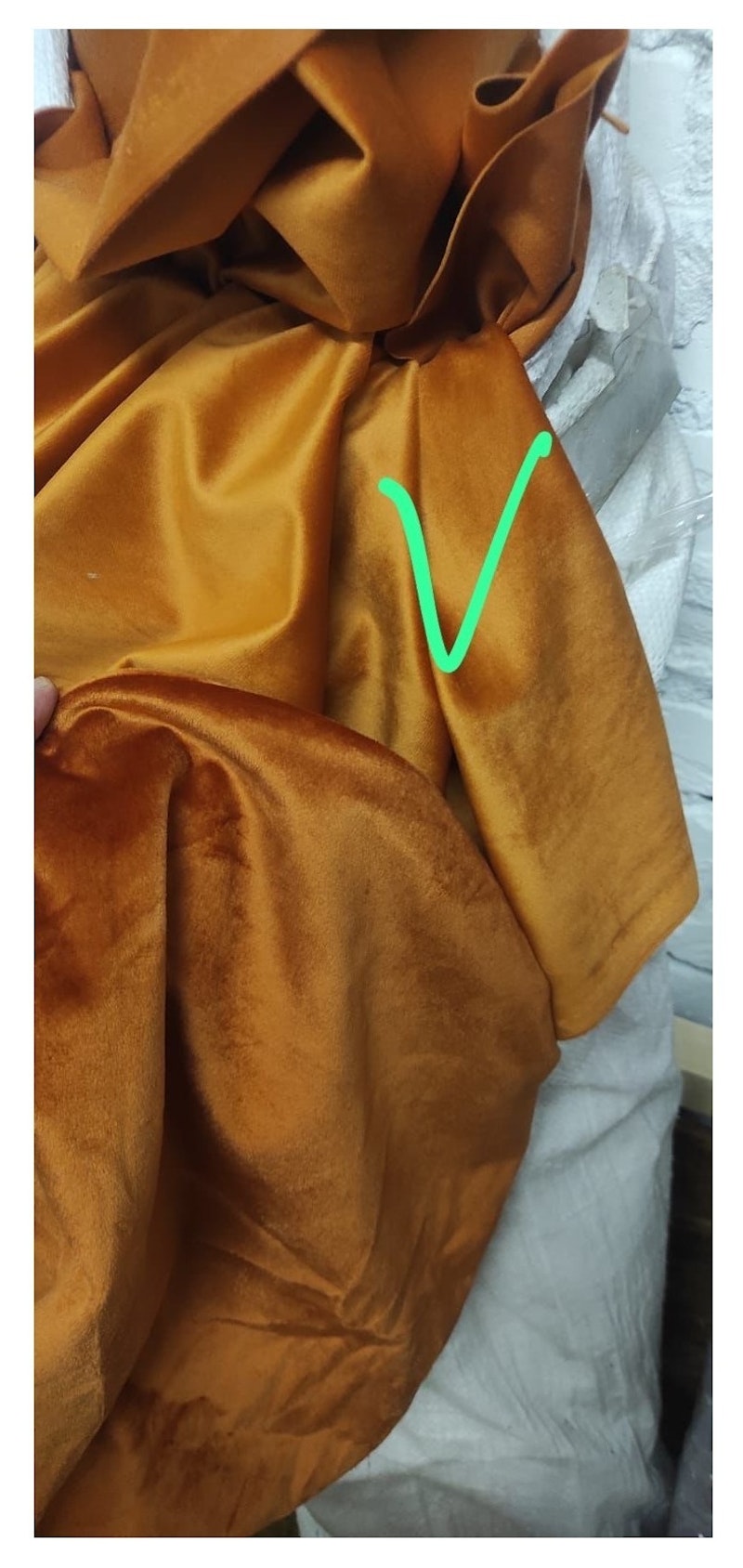 Скатерть велюр, круглая, терракотовая