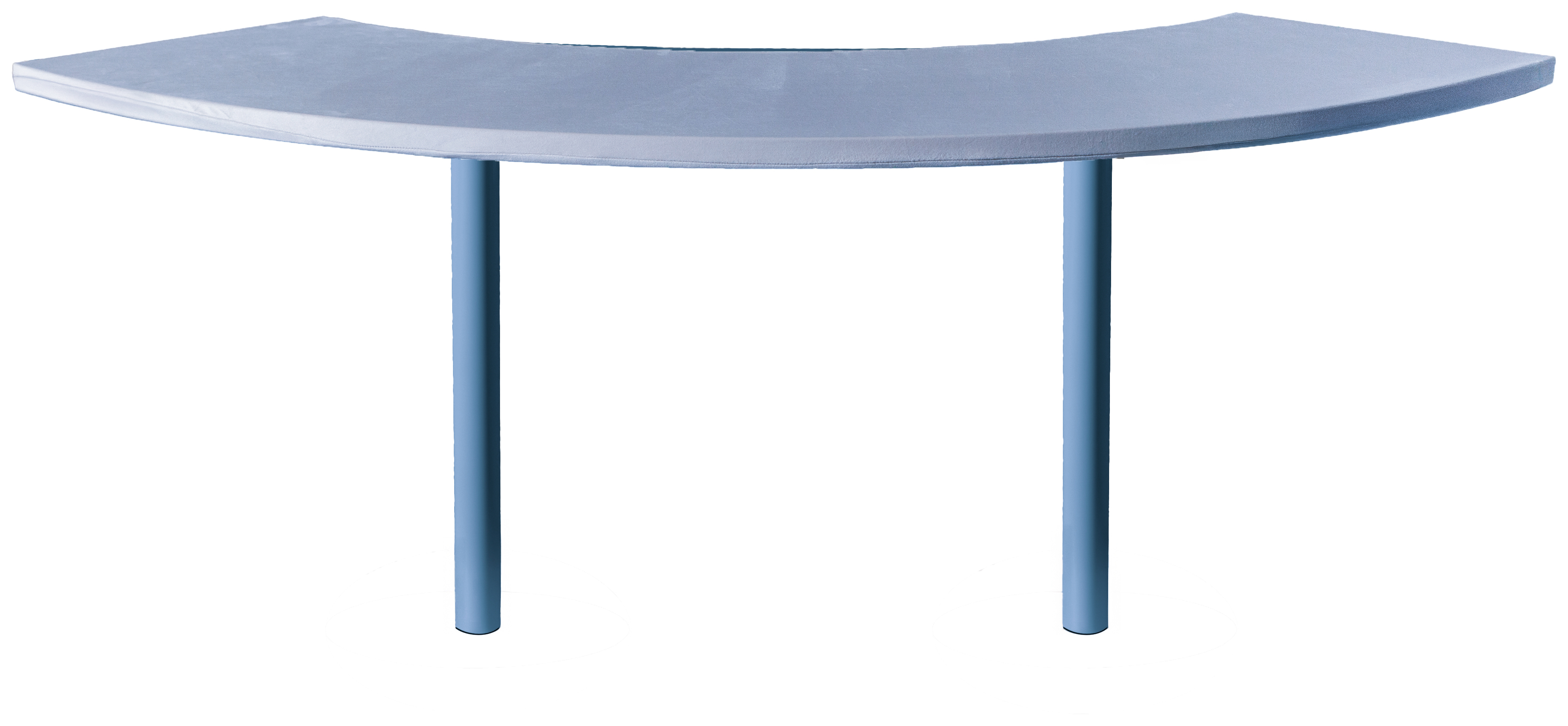 Стол коктейльный Твист Змейка М, Черничный йогурт + серо-голубой (телескопические ноги)