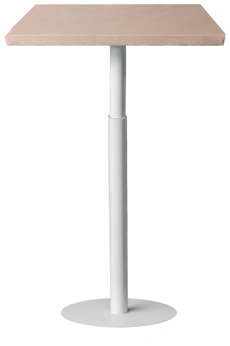 Стол коктейльный Твист Прямоугольный С, Рафаэлло + Кремовый бисквит (телескопические ноги)