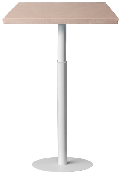 Стол коктейльный Твист Прямоугольный С, Рафаэлло + Кремовый бисквит (телескопические ноги)