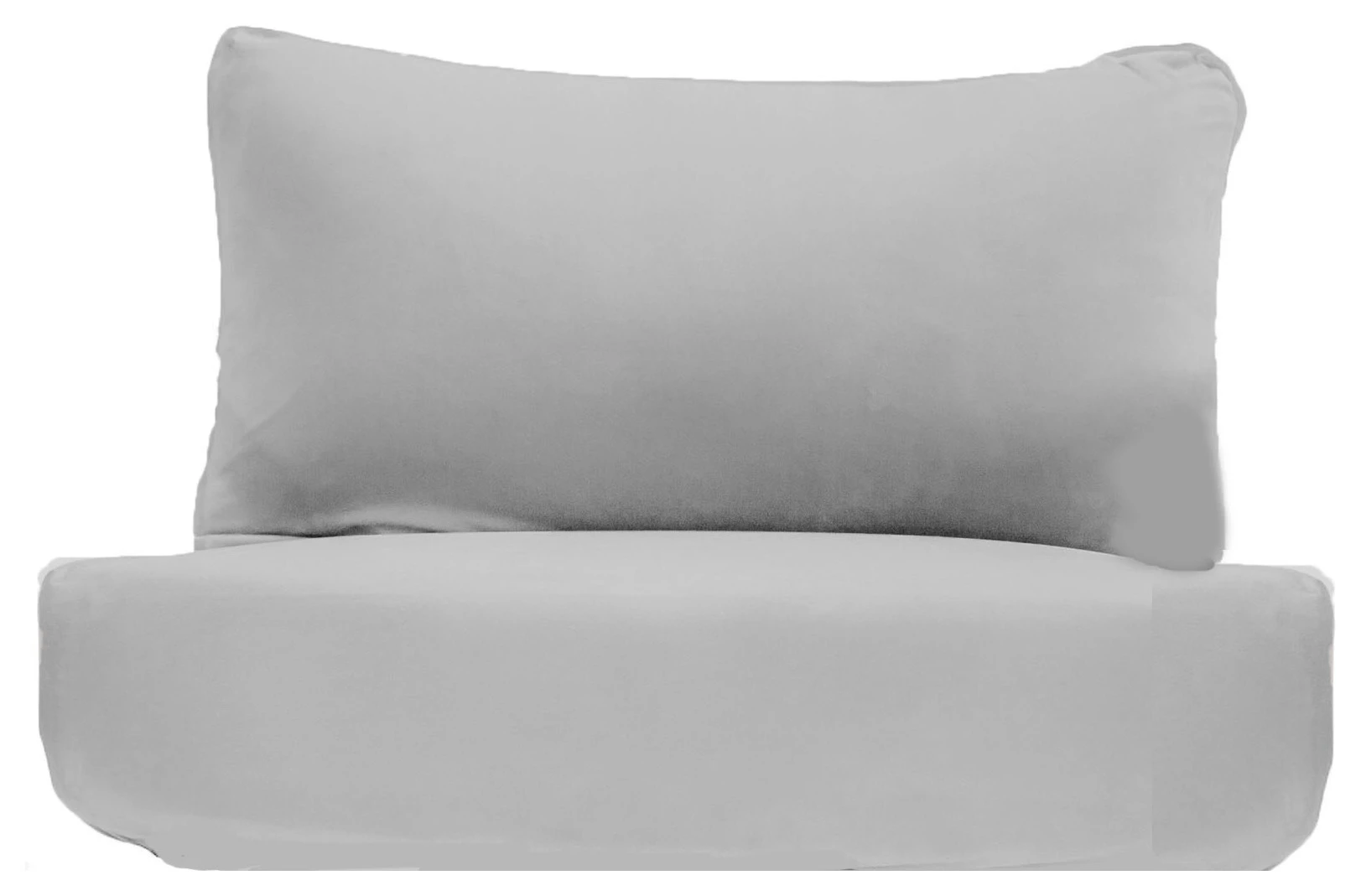 Комплект сидение+спинка Хагги (серый, эко-кожа)