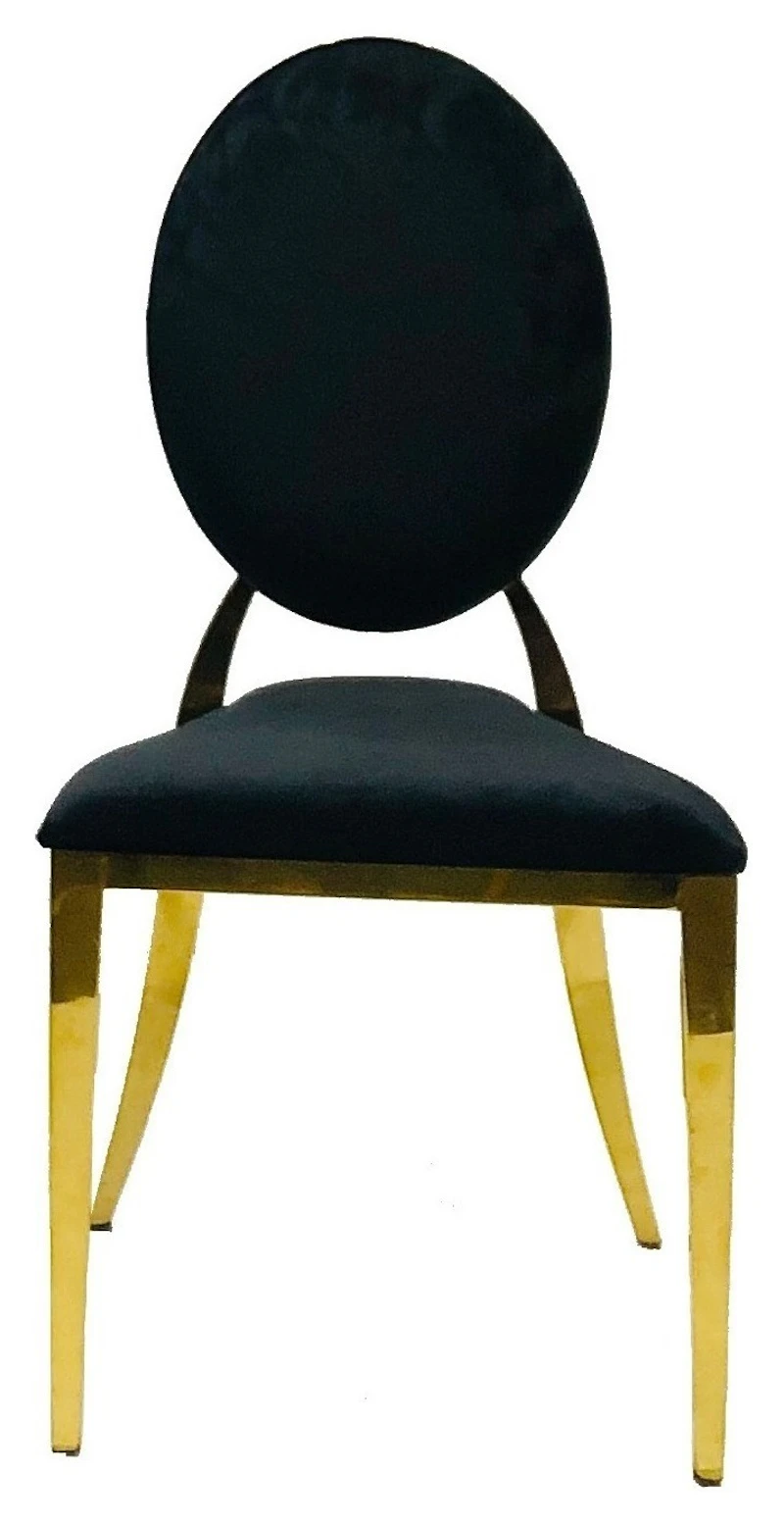 Стул Вашингтон Золото, велюр черный