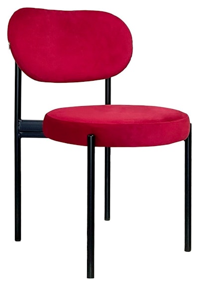 Стул Модерн Черный, Малиново-красный
