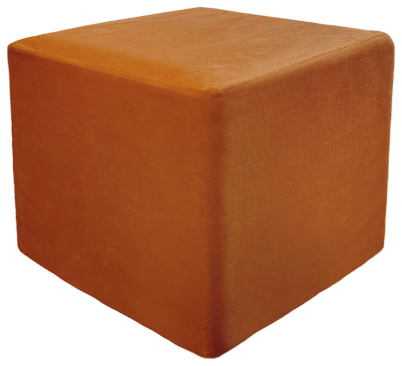 Пуф квадратный Точка, велюр, Терракотовый