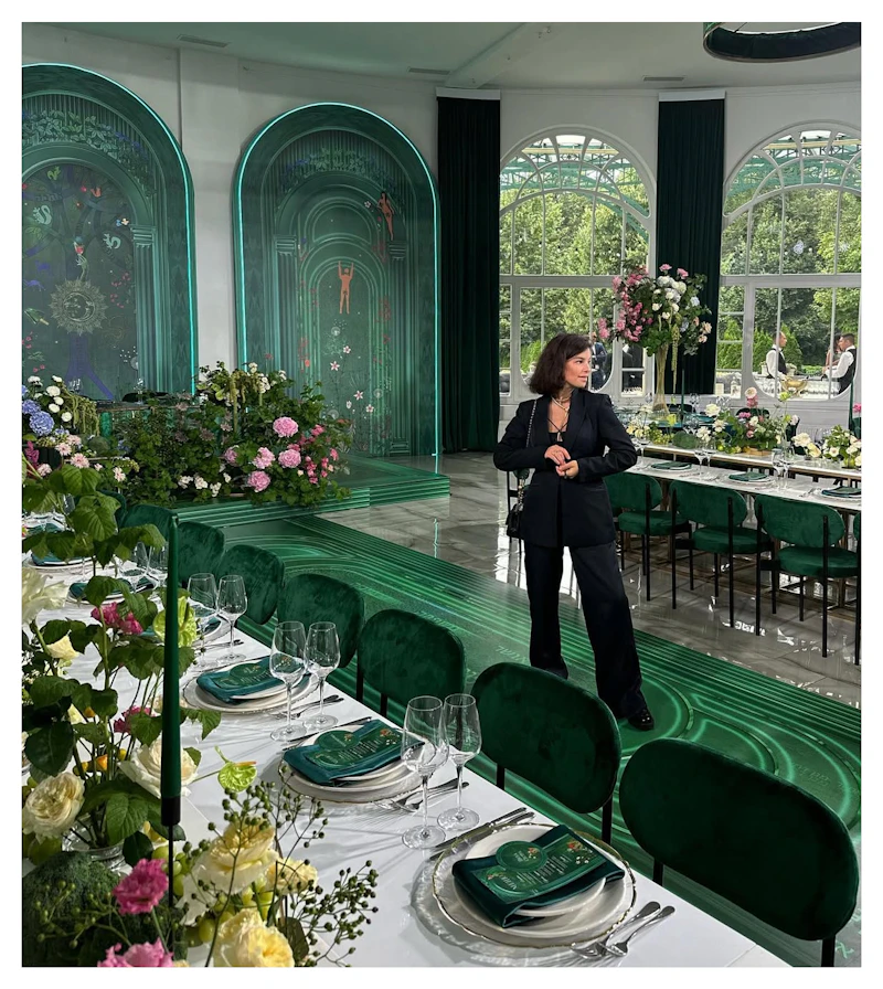 Стул Модерн Черный, Изумрудный